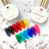 Charme Gel / Tinted Glass T10 Midnight Kiss Transparent Royal Blue Nail Polish