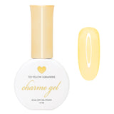 Charme Gel / Tinted Glass T23 Yellow Submarine Polish Pastel Light Nail Art
