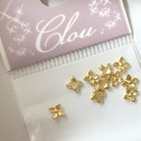 Clou Studs / Flower HAU / Gold Japanese Nail Art