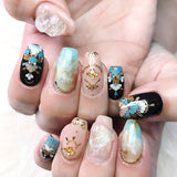 Clou Studs / Flower HAU / Gold Japanese Nail Art