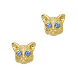 3D Nail Art Charm Jewelry Hypno Cat/ Gold