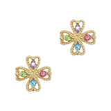 Colorful Clover / Gold Nail Charm Jewelry Lucky Decor St Patricks