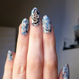 Nail Art Decoration - Snake / Gold