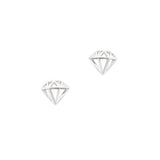 Nail Art Decoration - Diamond / Small / Silver