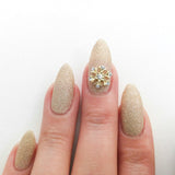 Nail Art Decoration - Snowflake / Gold