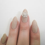 Nail Charm 3D Art Jewelry Christmas Holiday Snowflake / Silver