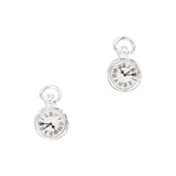 Pocket Watch / Silver Alice in Wonderland Nail Art New Year Clock