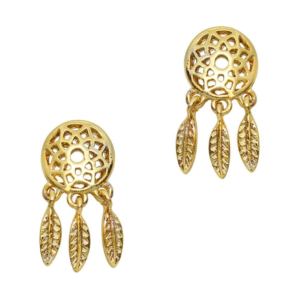 Nail Art Charms Dreamcatcher / Gold