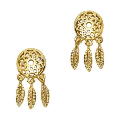 Nail Art Charms Dreamcatcher / Gold