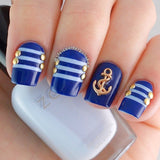 Nail Art Decoration - Anchor / Rose Gold Charm 3D