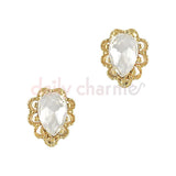 3D Nail Charm Jewelry Rococo Lace Drop / Gold