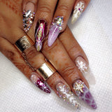 North Star / Gold Nail Charm Jewelry Decor 3D Bling