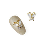 Crystal Butterfly Nail Charm Jewelry 3D Art Decor Supply
