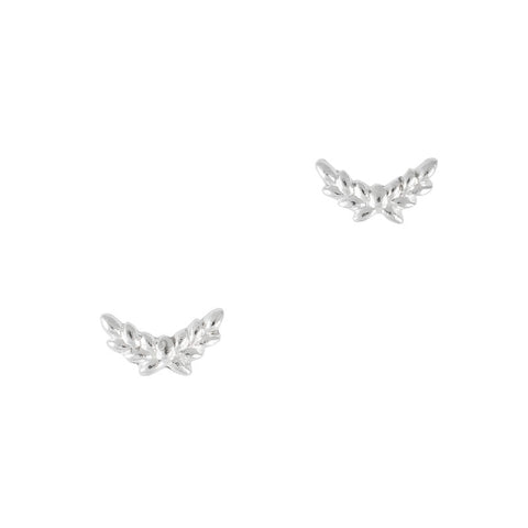 3D Nail Art Charm Jewelry Leaf Crescent Silver