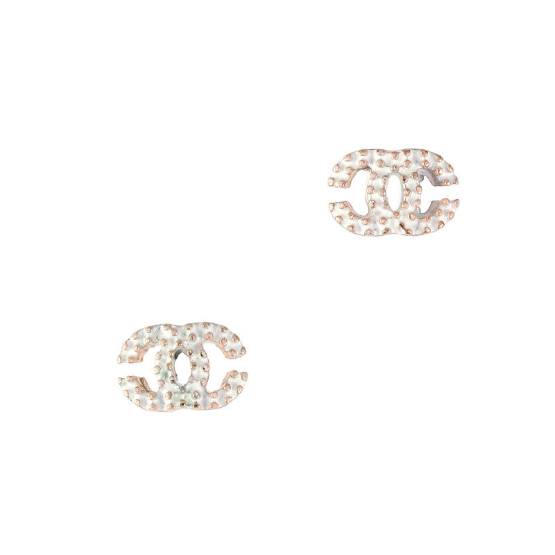 Studded Coco Charme / Gold / White 3D Nail Art Charm Jewelry Studded Coco Charme / Gold / White