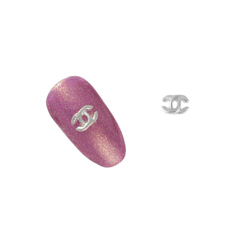 3D Nail Art Charm - Mini Coco Charme / Silver