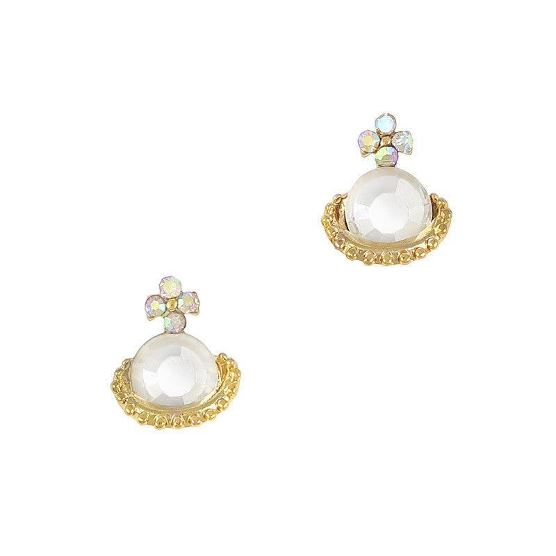 Isabel's Orb / Gold 3D Nail Art Jewelry Charm - Isabel
