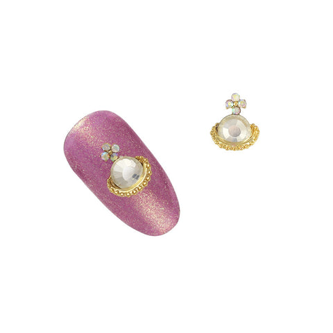 3D Nail Art Jewelry Charm - Isabel's Orb / Gold