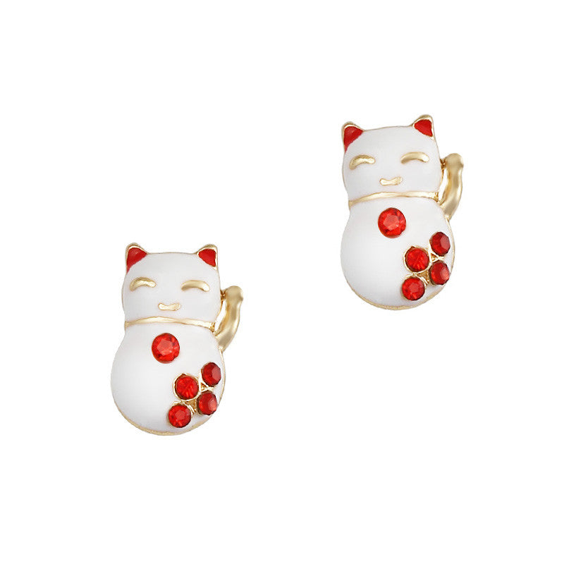 Beckoning Cat / Maneki-neko / Gold Nail Charm Jewelry / Beckoning Cat / Maneki-neko / Gold