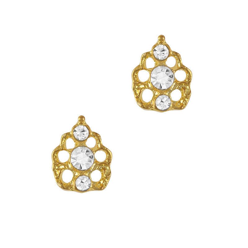 Victorian Lace / Gold Nail Art Charm Jewelry 3D Victorian Lace Gold