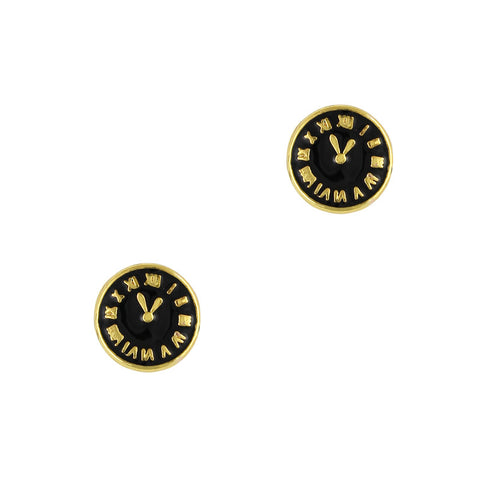 Nail Art Charm Black Clock Rhinestone Crystal Jewelry