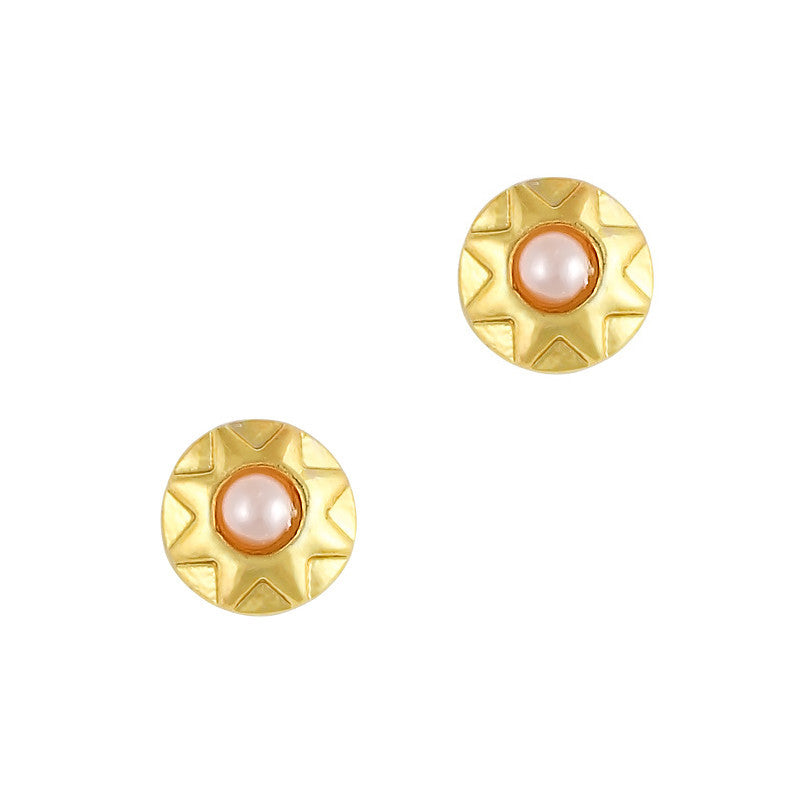 Nart Art Geometric Round Gold Pink Pearl Supply Design
