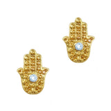 Evil Eye Hamsa / Gold / Blue