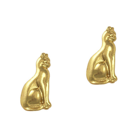 Gods of Egypt Bastet GoldNail Art Supply Charm Jewelry 3D Decor