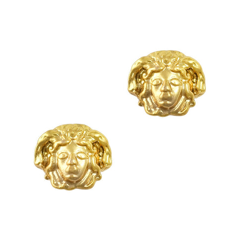 Medusa Gold Nail Charm Jewelry 3D