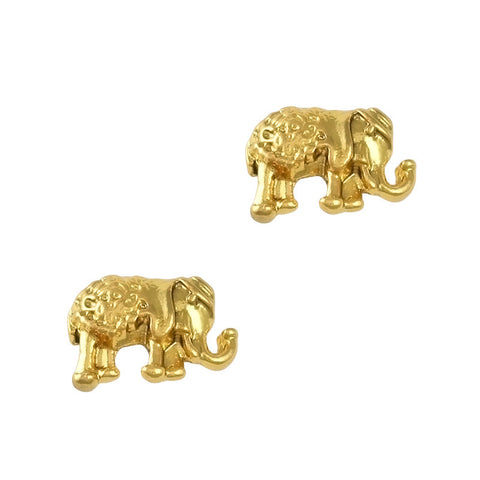 Ganesha Gold Nail Charm Jewelry 3D