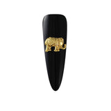 Ganesha Gold Nail Charm Jewelry 3D