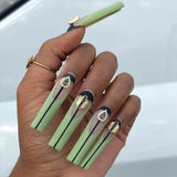 Art Deco Armor / Gold Nail Charm Design Pattern Geometric