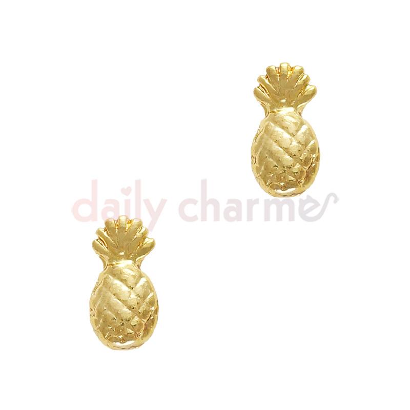 Nail Art Charm Jewelry Decor Summer Pineapple / Gold