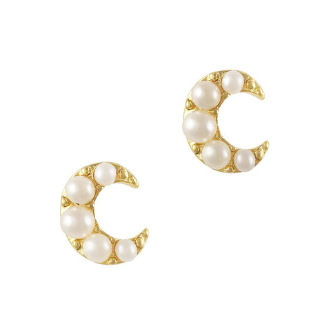 Pearly Moon Pretty Nail Jewelry Charm 3D