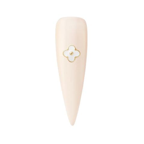 Marc Daisy White Flower Cute Nail Charm