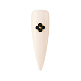 Marc Daisy Black Flower Cute Nail Charm