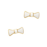 Nail Charm Dainty Bow Tie / White