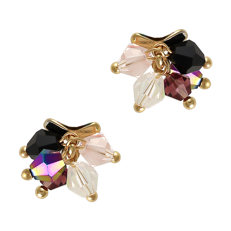 Pom Pom Gem Dangles / Ava Nail Jewelry AB Pom Pom Gem Dangles Ava
