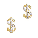 Bling Money Sign / Gold / Large Nail Charm