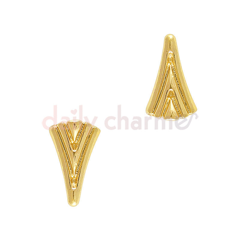 Art Deco Fan / Gold Art Deco Fan / Gold Nail Charm Trend Design