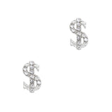 Bling Money Sign / Silver / Small Nail Charm