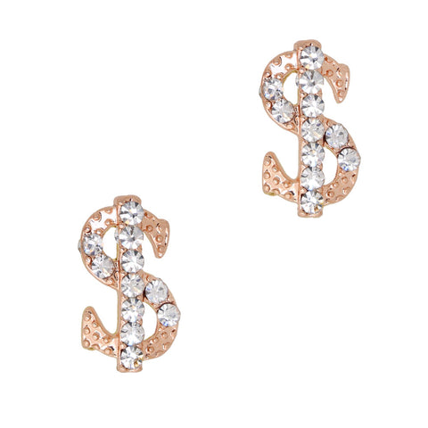 Bling Money Sign / Rose Gold / Large Nail Charm