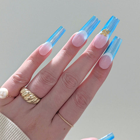 Retro Charms / F^ck You F U Nail Jewelry Text Message 2022 GenZ Trend Design Gold