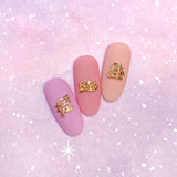 Retro Charms / Oh Shit Text Message Nail Trend Design Jewelry Gold