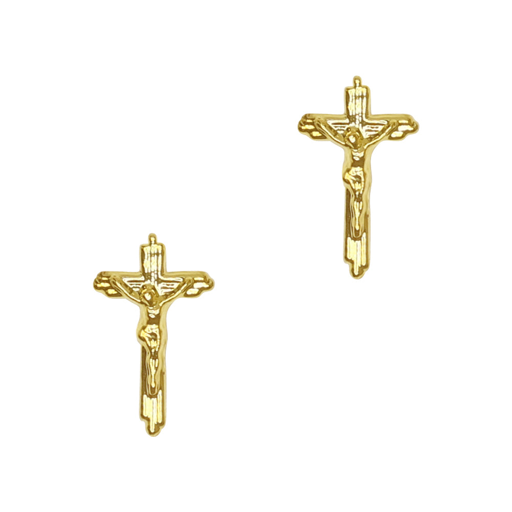 Crucifix Cross / Gold Crucifix Cross / Gold Nail Art Jewelry Charm Decor
