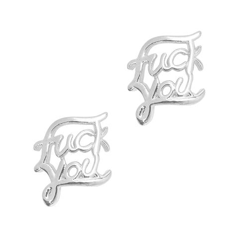 Daily Charme Nail Art | Retro Charms / F^ck You / Silver