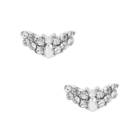 Daily Charm Halloween Nail Charms Nail Jewelry Decoration Bat / Silver