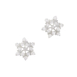 Christmas Nail Art Charm Silver Snowflake Rhinestone Crystal Jewelry