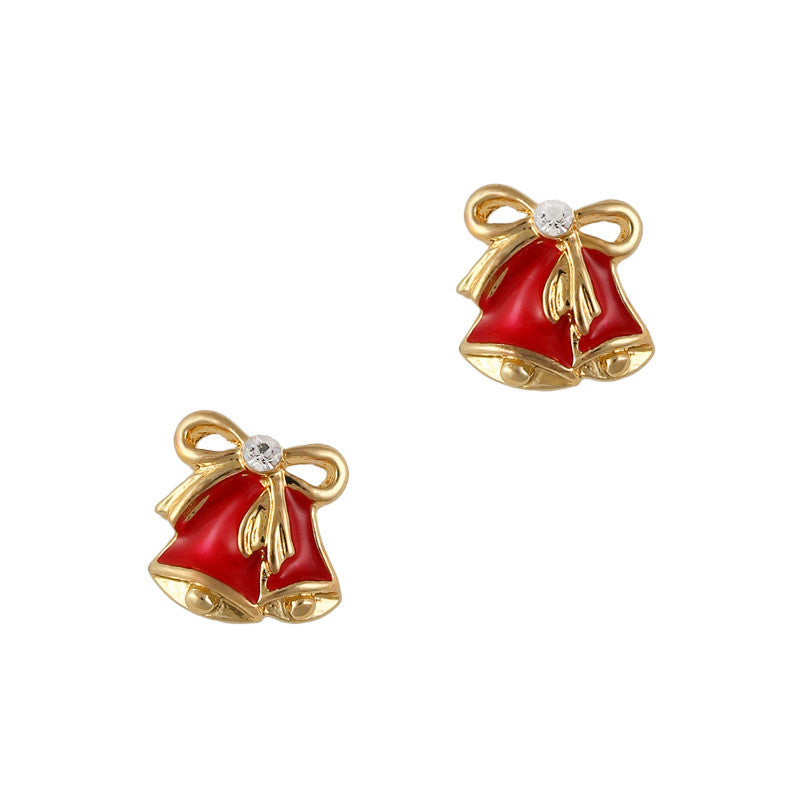 Jingle Bell Christmas Nail Art Charm Jingle Bell Rhinestone Crystal Jewelry