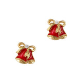 Christmas Nail Art Charm Jingle Bell Rhinestone Crystal Jewelry